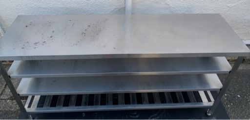 業務用 作業台 調理台 1600×450×800(mm) 厨房機材 飲食店 キッチン 厨房機器 店舗用品 洗い場 直接引き取り可能 大
