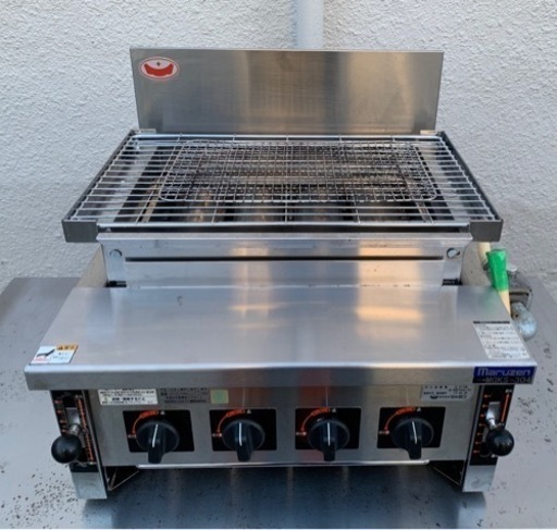 【動確済み】業務用 17年製 マルゼン 炭焼き 下火式焼き物器 MGKS-304 グリラー 赤外線バーナー 都市ガス maruzen 焼き鳥 居酒屋 大阪発