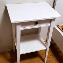 イケアHEMNES ヘムネスサイドテーブル ホワイトステイン46x35 cm