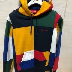 美品 Supreme シュプリーム マルチカラー パッチワーク パーカー