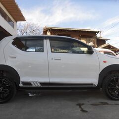 ★H29・アルトL・2インチリフトアップ・15インチブロックタイヤ・オーバーフェンダー・49000km・2WD・AT★の画像