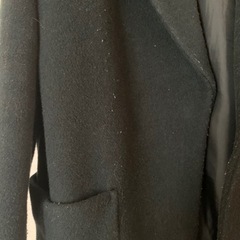 緑ウールコートの画像