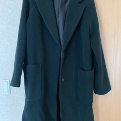 緑ウールコート