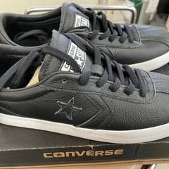 【価格改】コンバースオールスターローカットブラックレザーの画像