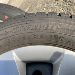 ダンロップ　軽四スタッドレス　155/65R14  