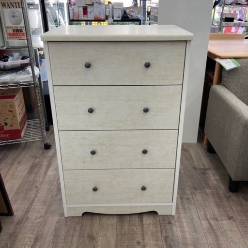 ニトリ 4段 チェスト ミニタンス リズバレーSLM9060CW NITORI フレンチカントリー