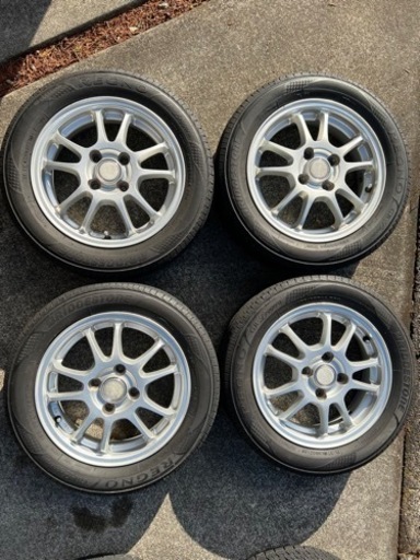 【中古】タイヤ+アルミホイール4本セット（軽自動車用）