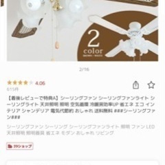シーリングファンライトの画像