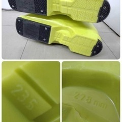 ● FISCHER VACUUM RC4 100 JUNIOR フィッシャー スキー ブーツ 278 mm 23.5cm スキー靴 イエロー 中古 現状品 ①の画像
