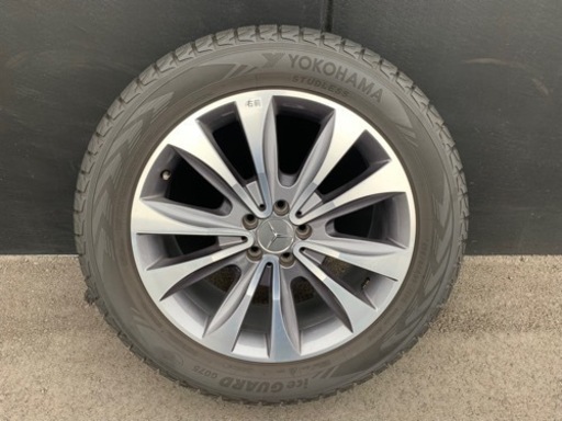 美品 超バリ溝 ベンツ X166 GL GLS 純正 ウィンターオプション ホイール ヨコハマタイヤ　iceGUARD 275/50R