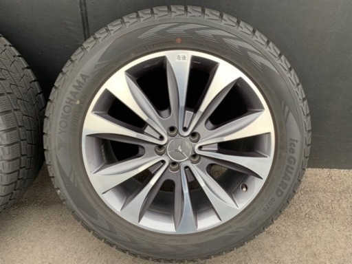 美品 超バリ溝 ベンツ X166 GL GLS 純正 ウィンターオプション ホイール ヨコハマタイヤ　iceGUARD 275/50R