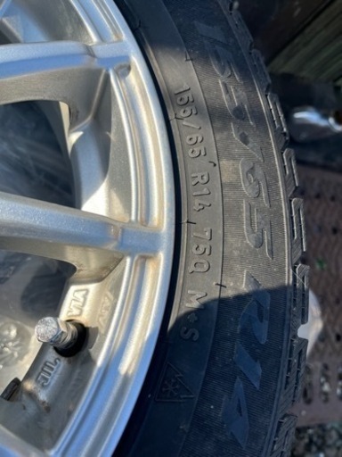 軽自動車用スタッドレス　155/65R14 ４本