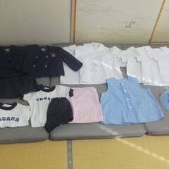 田柄幼稚園女児用園服セット■中古１８点セット