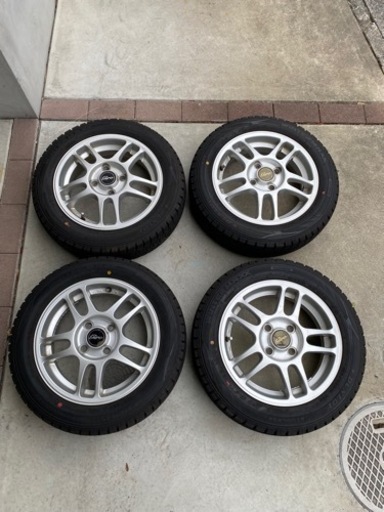 スタッドレス　アルミホイール4本セット　ダンロップ　14インチ　ウィンターマックス