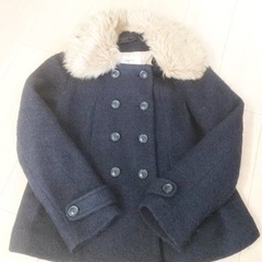 【ページボーイ】Pコート ネイビー 3way ファーコート 冬 
