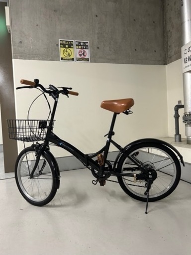 折り畳み自転車　ブラック