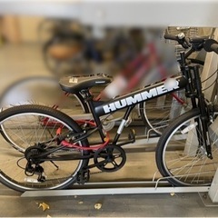 自転車　クロスバイク　HUMMER　ハマー　ブラック