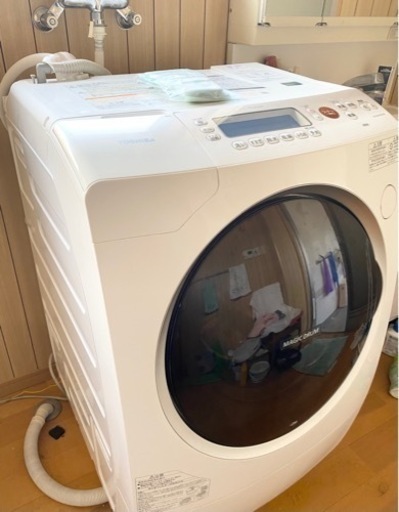 TOSHIBA 東芝 ドラム式洗濯乾燥機 TW-Z96VS2ML 9kg W655×D714×H1040 家庭用 マジックドラム 動作確認済み