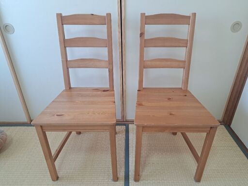 イケア ダイニングチェア イス 2つセット ikea jokkmokk 16384