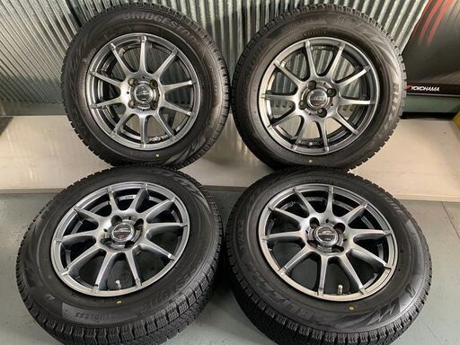 ブリザック　VRX2★175/65R14　バリ山！　ヴィッツ　フィット　キューブ　デミオ　安心のエアー＆バランス調整済み　即装着可能