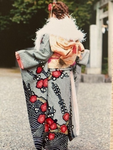 振り袖　総絞り　梅