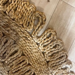 【決定済み】円形ジュートラグ  約90×90cmの画像