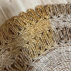 【決定済み】円形ジュートラグ  約90×90cmの画像