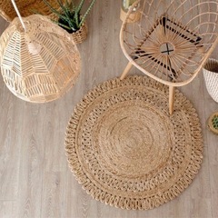 【決定済み】円形ジュートラグ  約90×90cmの画像