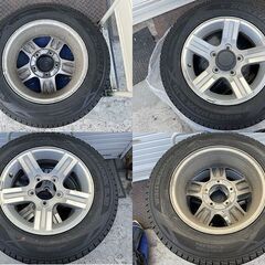 ★ スタッドレスタイヤ 純正スズキ アルミホイール 付 DUNLOP WINTER MAXX SJB 175/80R16 91Q 18年36週 ジムニーにて使用 ダンロップ 未使用かも？の画像