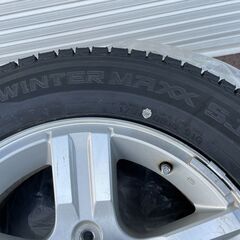 ★ スタッドレスタイヤ 純正スズキ アルミホイール 付 DUNLOP WINTER MAXX SJB 175/80R16 91Q 18年36週 ジムニーにて使用 ダンロップ 未使用かも？の画像