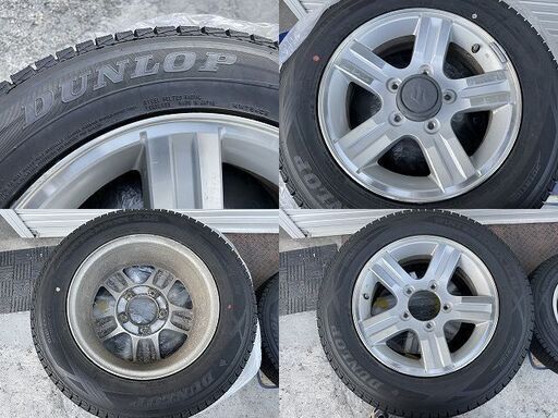 ★ スタッドレスタイヤ 純正スズキ アルミホイール 付 DUNLOP WINTER MAXX SJB 175/80R16 91Q 18
