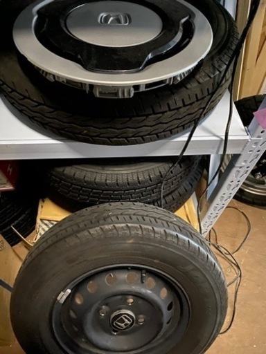 スタッドレスタイヤ　n-vanに装着