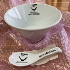 【新品未使用】麺屋 神明 ラーメン どんぶり レンゲ付きの画像