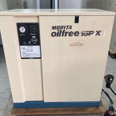 良品 パッケージ コンプレッサー 200V オイルフリー 2馬力...