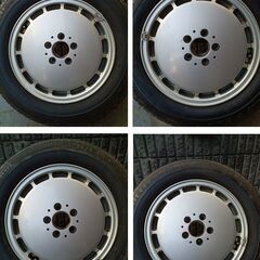 メルセデス ベンツ W140 純正ホイール 7.5Jx16 ET51 PCD112 [140 401 05 02]　タイヤ 225/60 R16の画像