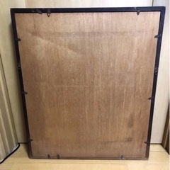 貴石画 宝石画 尾長鶏 天然石 カラーストーン パワーストーン 壁飾り 壁掛け インテリア オブジェ 額装 51.5×60.5×4.8㎝の画像