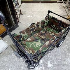 【 キャリーワゴン 】キャンプ用品 アウトドアキャリー カモフラ...