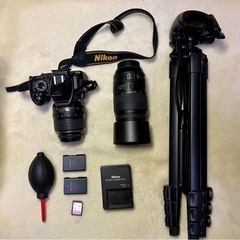 【取引者アリ】🉐Nikonニコン-D3100一眼レフカメラ三脚付...