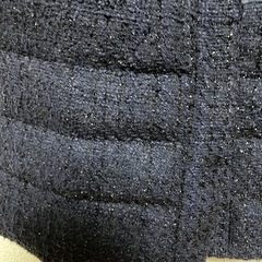 紺　コートの画像