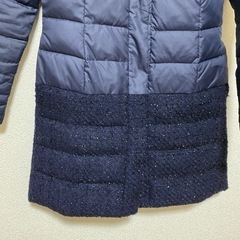 紺　コートの画像