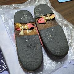 【お話中】浴衣 飾り帯/帯セット 下駄はおまけです。の画像