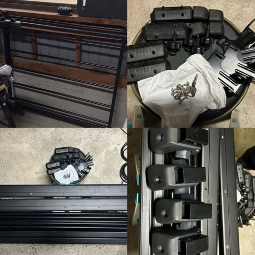 Inno バー、ステー、ルーフラック　黒塗装