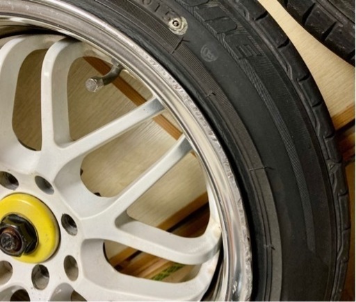 商談中、レーシングスパルコ15インチ7Jタイヤ付き中古