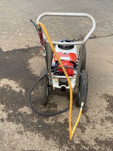 初心者や女性でもかけ易く水圧の強い 整備済 みのる ハッピースタート 25L 手押し動噴 ラクスター FE-25A 初期不良対応 現物確認 手渡しOK