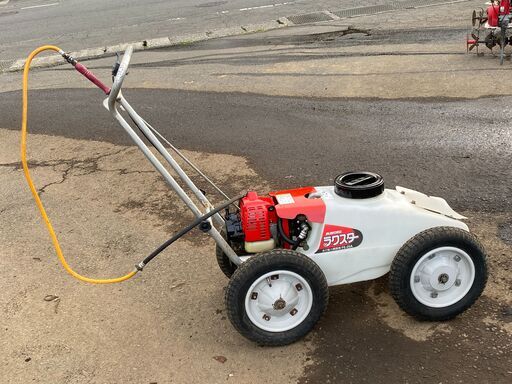 初心者や女性でもかけ易く水圧の強い 整備済 みのる ハッピースタート 25L 手押し動噴 ラクスター FE-25A 初期不良対応 現物確認 手渡しOK