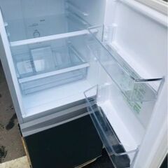 配送可能　2021年式　AQUA アクア AQR-13K (S) [冷蔵庫(126L・右開き) 2ドア ブラッシュシルバー]