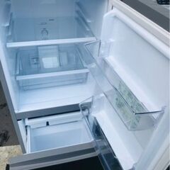 配送可能　2021年式　AQUA アクア AQR-13K (S) [冷蔵庫(126L・右開き) 2ドア ブラッシュシルバー]