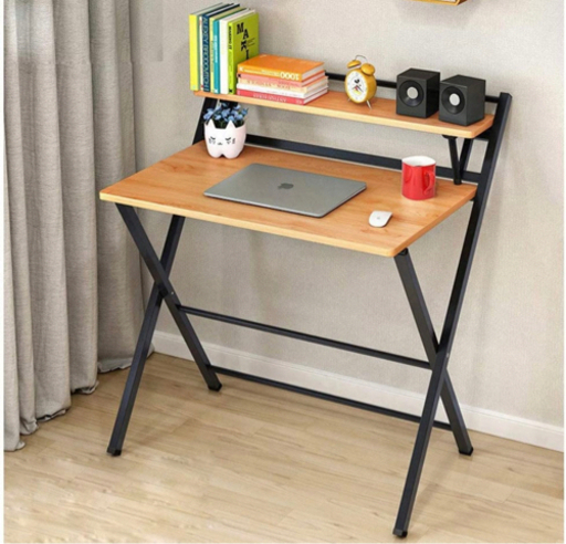 コンピューターデスク、近代的なミニマリストの勉強机、工業用スタイル折り畳み式のノートパソコンの机、ホームオフィスのノートパソコンデスク、83.5×50 x92.5CM