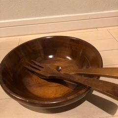 木製サラダボールセットの画像