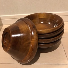 木製サラダボールセットの画像